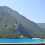 Vista dalla piscina