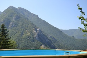 Vista dalla piscina